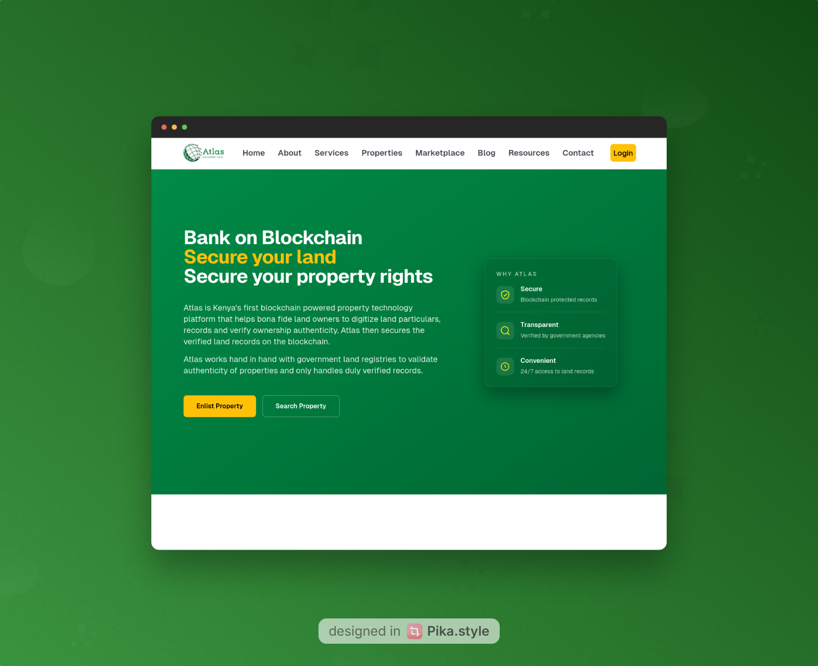 Atlas - Blockchain Land Due Diligence Engine