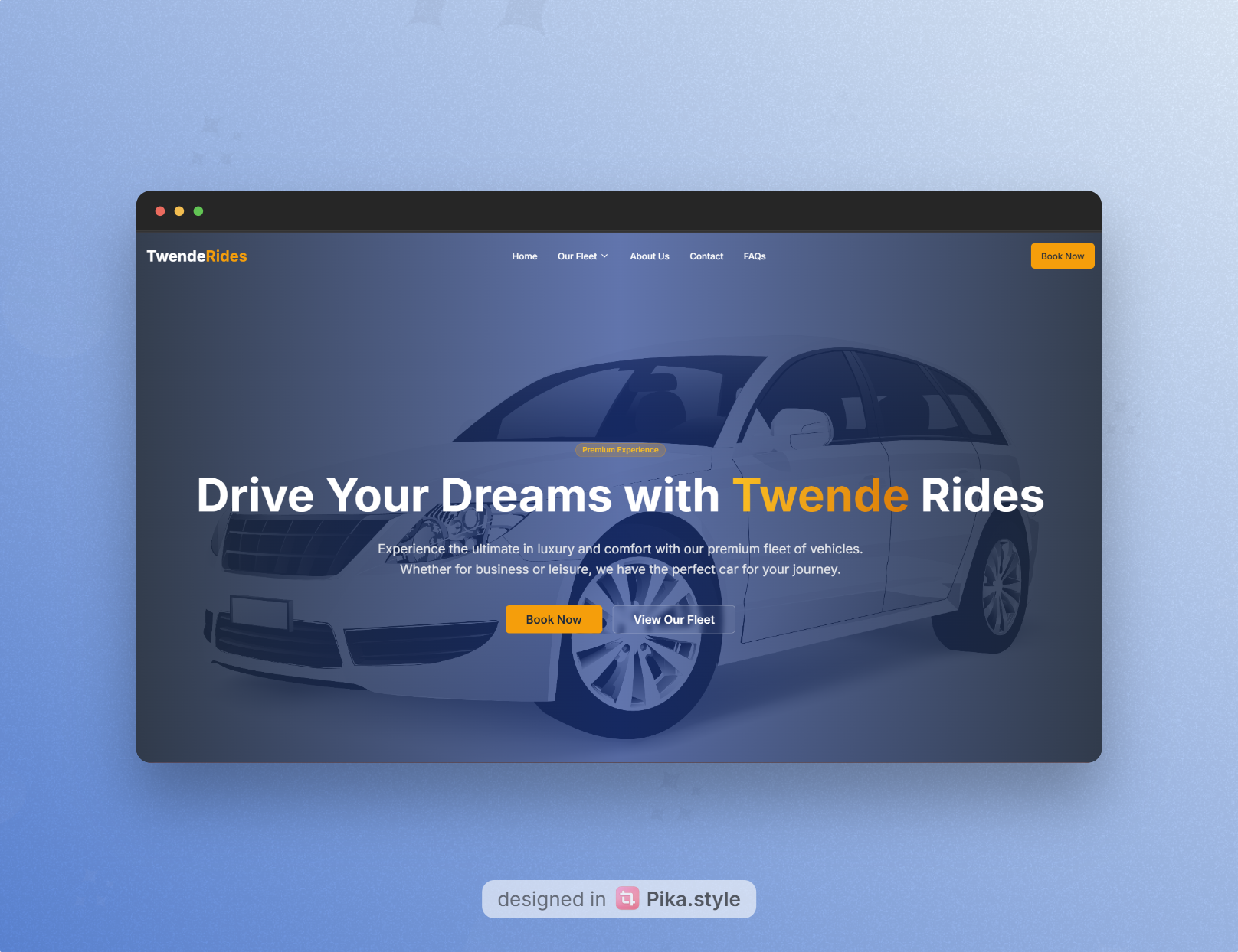Twende Rides - Premium Car Hire Website